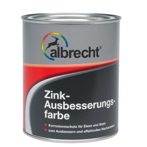 Dose Albrecht Zink-Ausbesserungsfarbe, zinkhell, 750ml, für Metallschutz und Ausbesserungen.