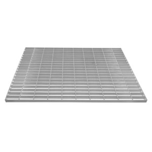 Verzinkter Gitterrost, 1000x700mm, aus robustem Stahl für hohe Belastungen im Baubereich.