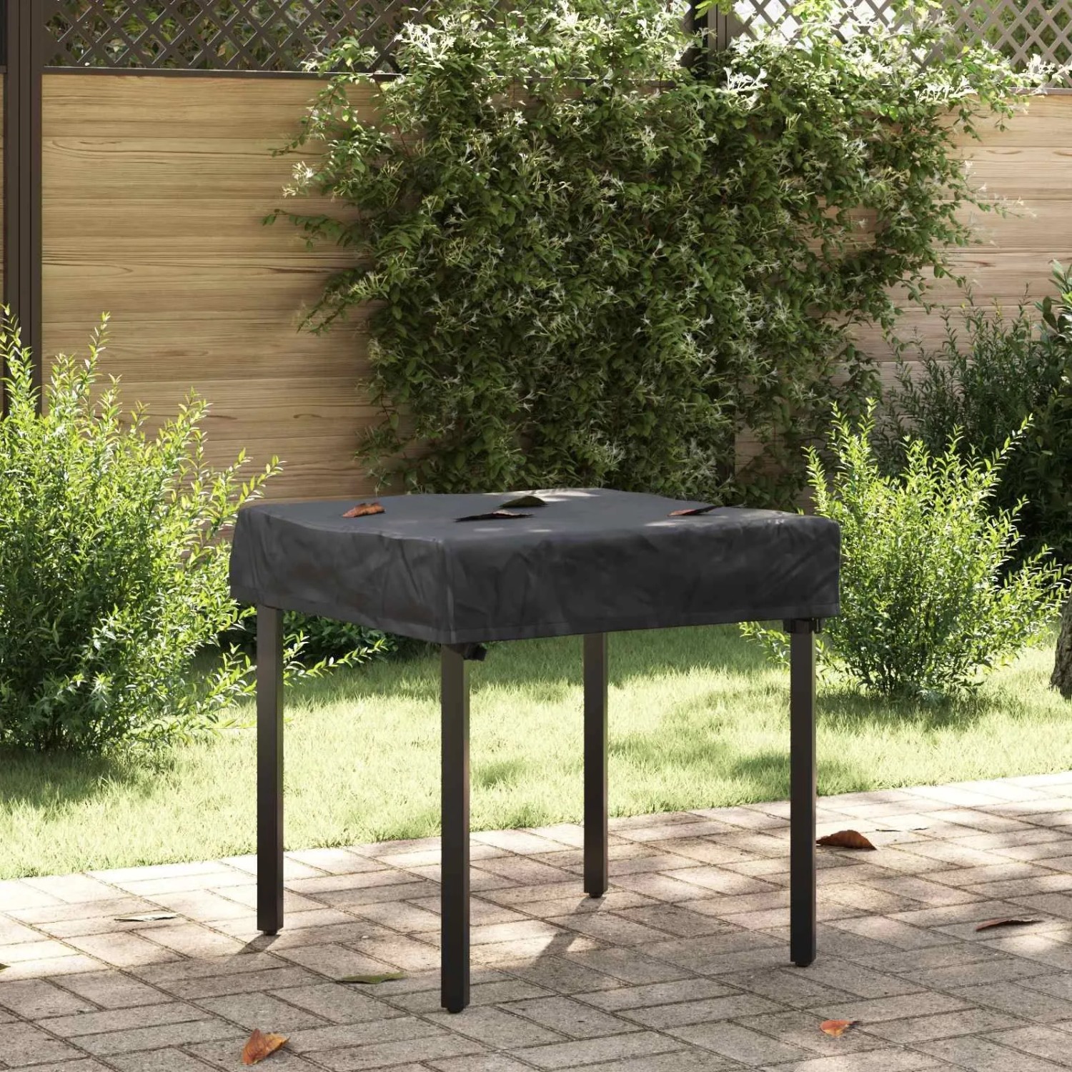 vidaXL Tischdecken Uni Schwarz 72 x 72 x 15 cm Stoff 4106076_2