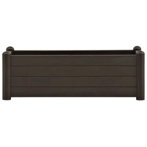 vidaXL Garten-Hochbeet Mokka, 100x43x35 cm, aus PP-Kunststoff.