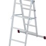 Krause Corda Leiter-Gerüst 2x6 Sprossen als Anlegeleiter oder Arbeitsbühne.
