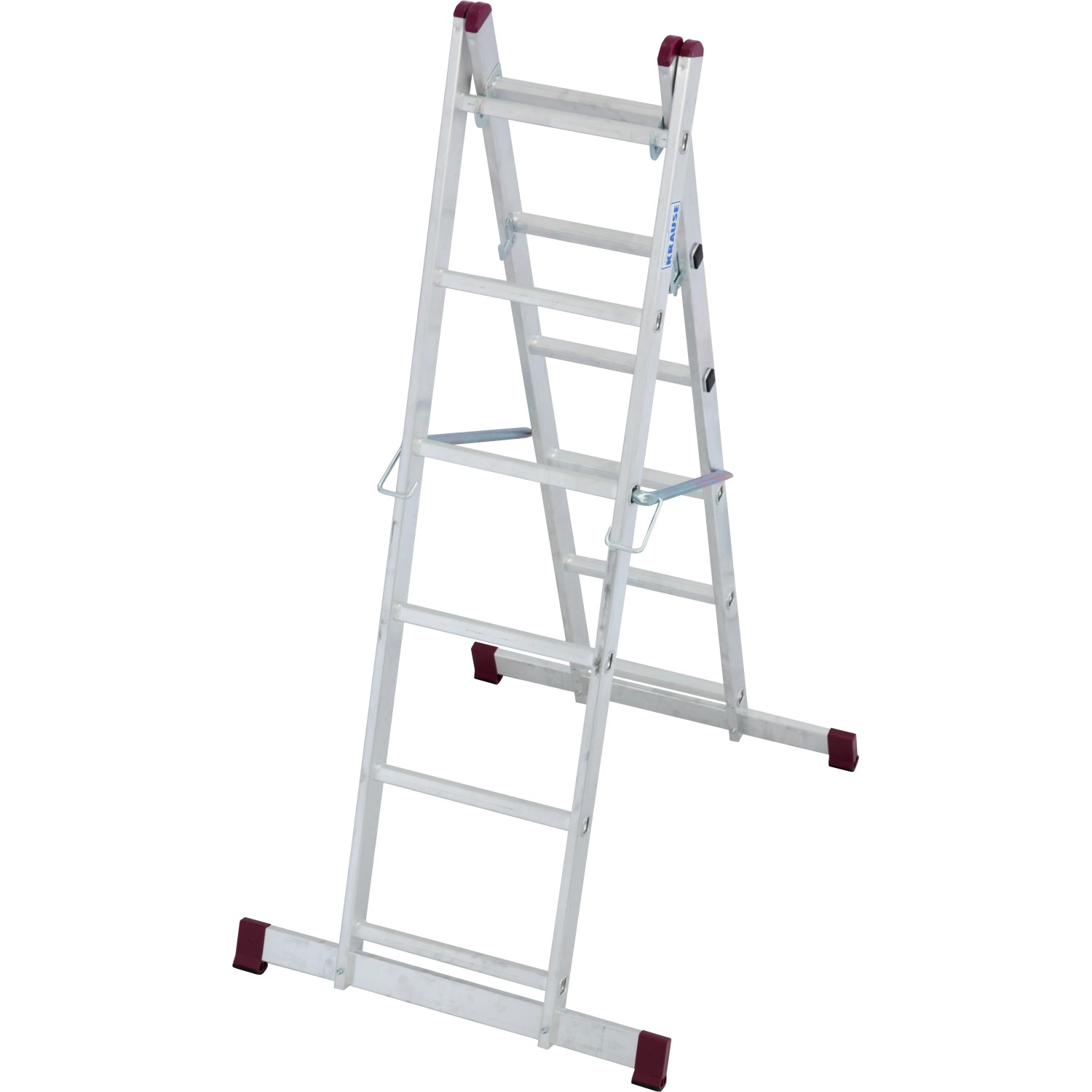 Krause Corda Leiter-Gerüst 2x6 Sprossen als Anlegeleiter oder Arbeitsbühne.