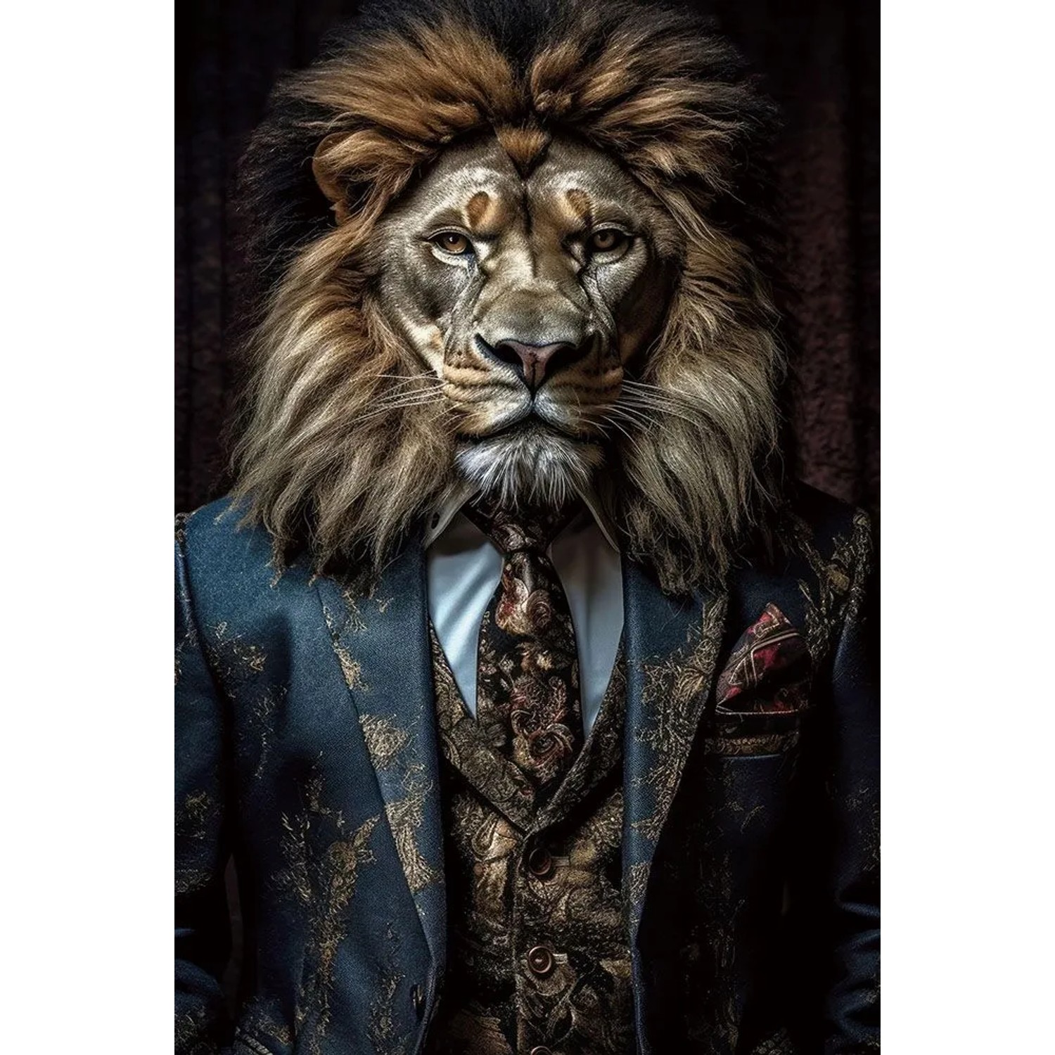 Art Universe Glasbilder Lion's Club 80 x 120 cm