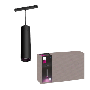 Philips Hue LED-Pendelleuchte Perifo Schienensystem-Erweiterung Schwarz