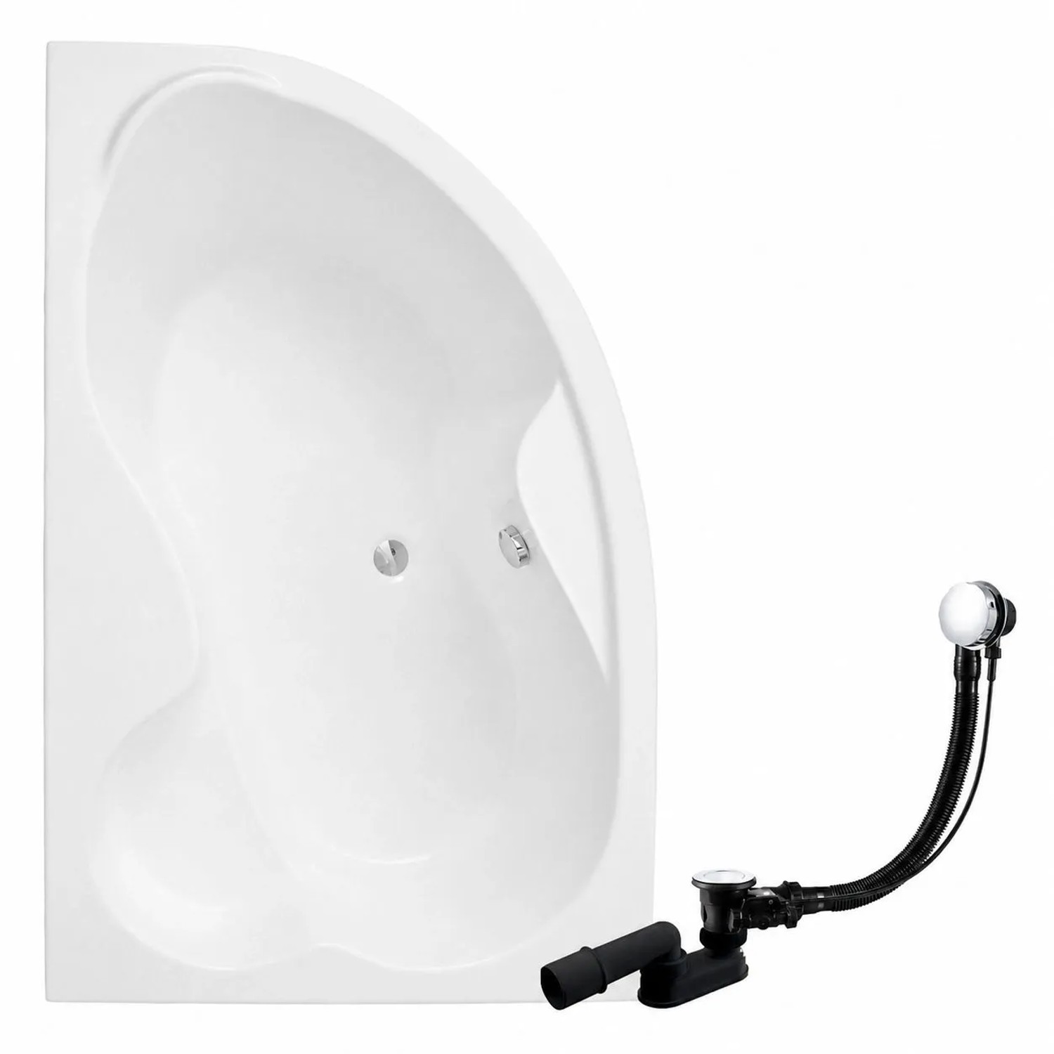 KOLMAN Badewanne Eckwanne 160 x 105 Cm Links Inkl. Ablauf Und Füße