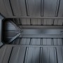 Innenansicht des Sojag Grillpavillon Messina BBQ in Anthrazit, Dachkonstruktion aus Aluminium.