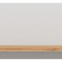 Modernes Wandboard Darell in Grau mit langem Regalboden in Eiche-Optik, 150 cm. Ideal für Bücher und Dekoration.