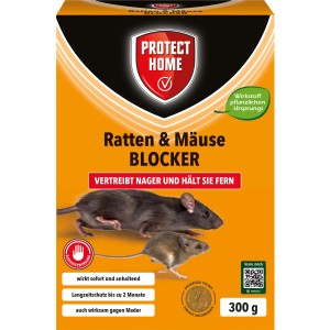 Protect Home Ratten & Mäuse Blocker 300g: Giftfreie Vertreibung von Nagern, ideal zur Ergänzung von Ködern und Fallen.