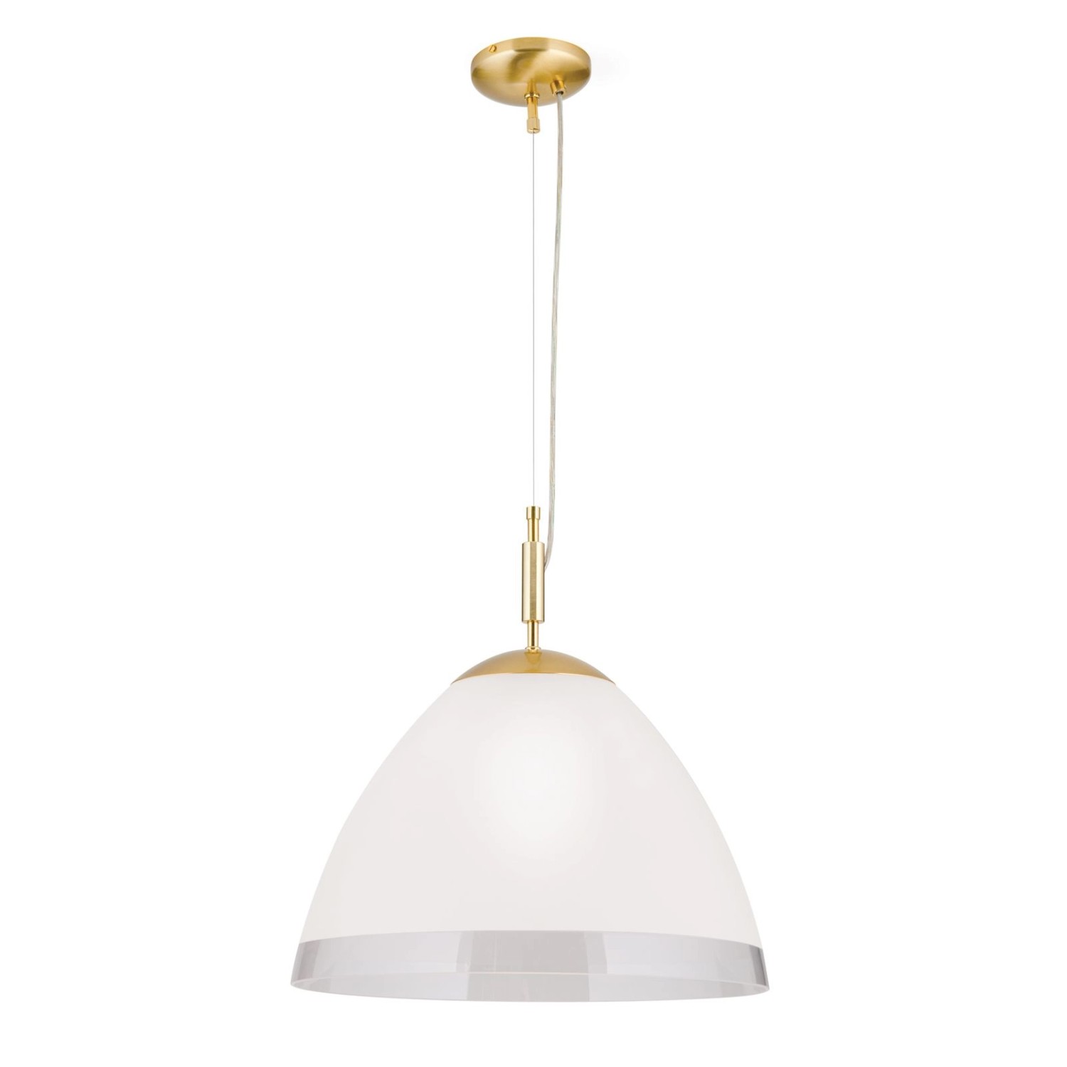Orion Leuchten Hängeleuchte Opaldesign Ø 25 cm Messing Gold günstig online kaufen