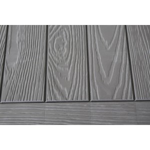 Detailansicht der Kissenbox Woody in Braun mit Holzoptik.