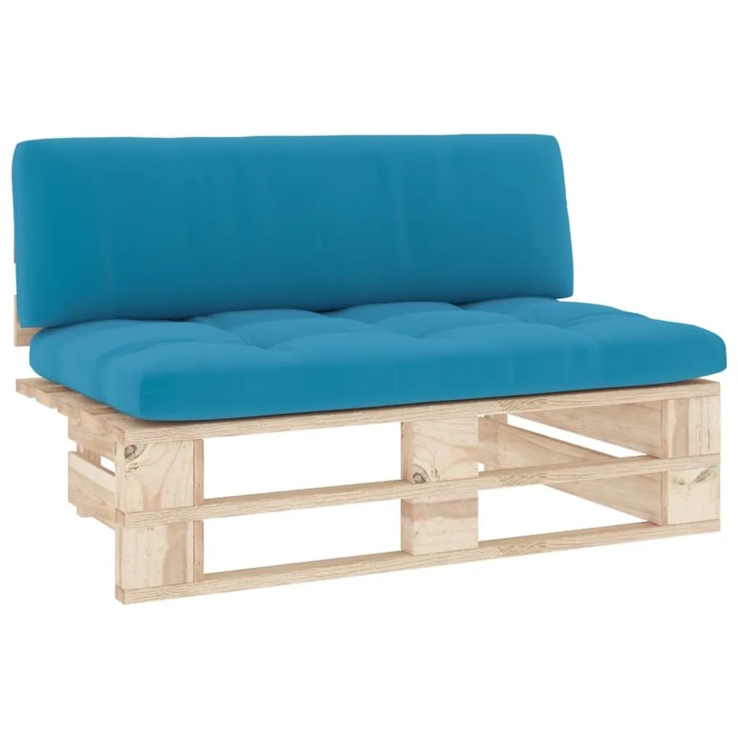 vidaXL Outdoor-Mittelsofa Paletten Imprägniertes Kiefernholz 3066533