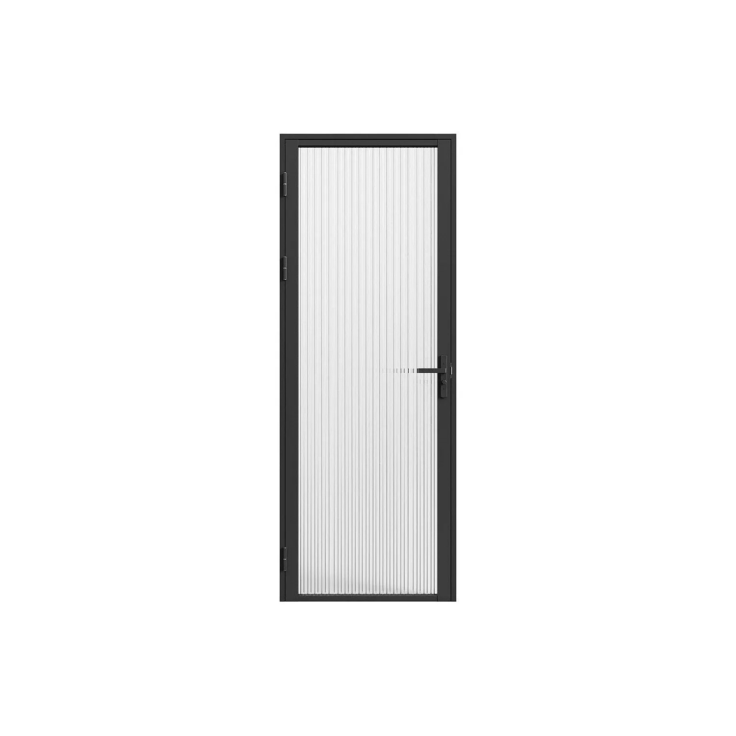 Vente-unique Tür-Komplettsets Loxton Schwarz 73 cm