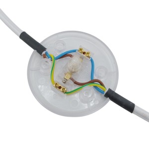 Transparenter Orion Lightstyle Fußschalter mit Kabelanschluss für Lampen und Leuchten.