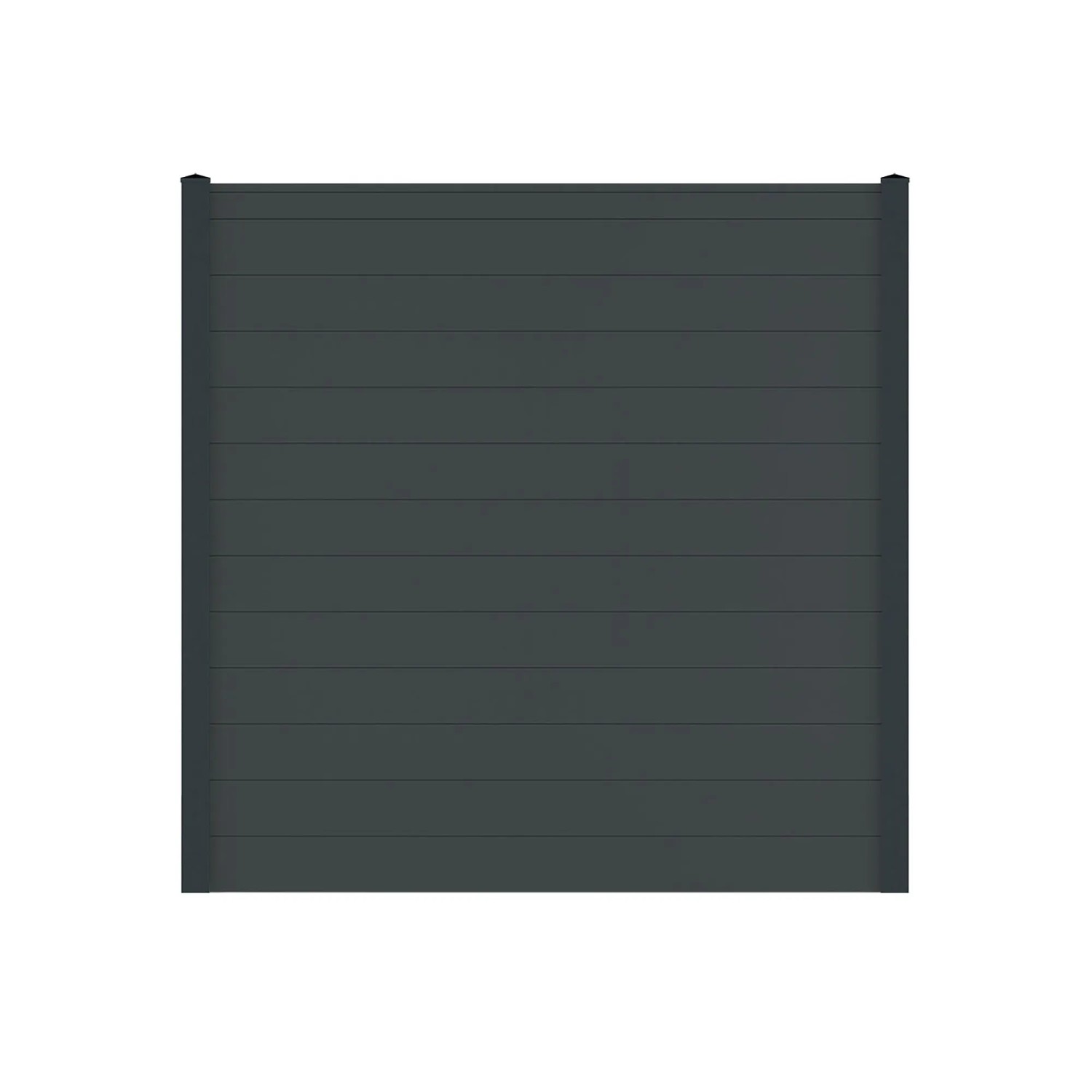 Vidual Sichtschutzzaun Snap 140 zum Aufdübeln 1,8 m x 3,61 m Anthrazit