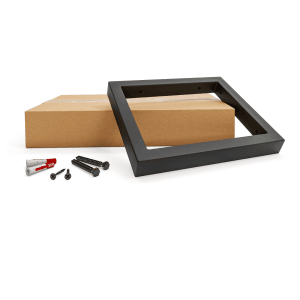 HEVVA Waschtischhalterung RHEIN 20 cm Hoch 40 cm Tief 1 Halter Schwarz