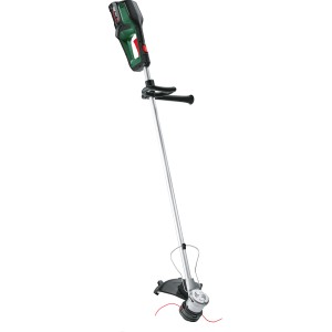 Bosch Akku-Rasentrimmer AdvancedGrassCut 36V-33, Akku-Trimmer mit Schneidsystem und Pflanzenschutzbügel.