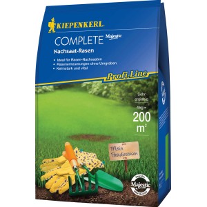 Kiepenkerl Nachsaat-Rasen Profi-Line Complete, 4 kg Packung für dichten Rasen.