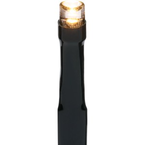 Detailaufnahme einer warmweißen LED der 17m langen Lichterkette für Außen mit 700 LEDs.