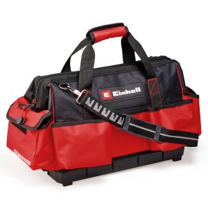 Einhell Tasche Systemkoffer E-Case: Werkzeugkoffer mit Tragegurt, rot/schwarz.