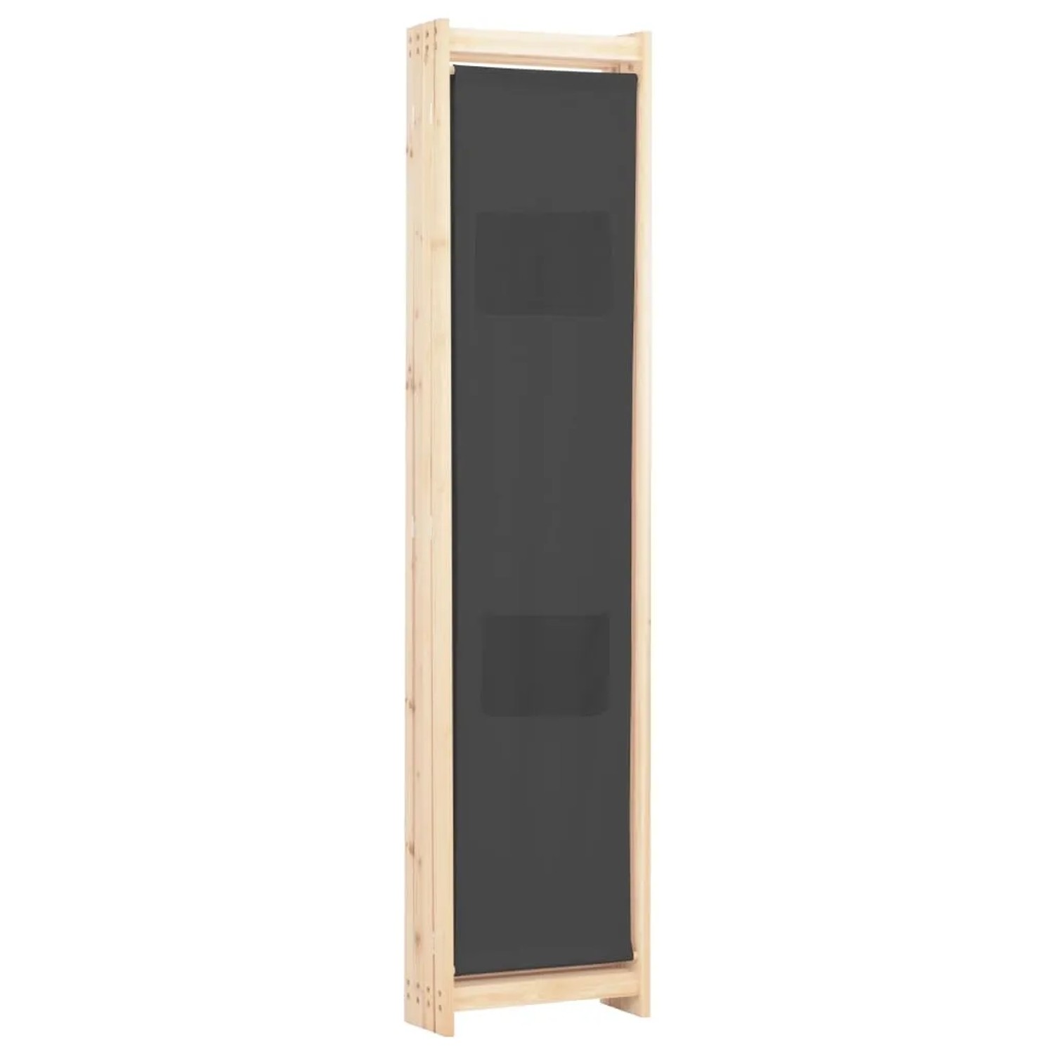 VidaXL Raumteiler, 4-teilig, grau, 160x170x4 cm, Stoff, mit Taschen, als Wanddekoration
