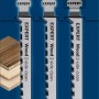 Bosch Expert T308BO Stichsägeblätter für Holz, 3er-Set, für ausrissfreie Schnitte.