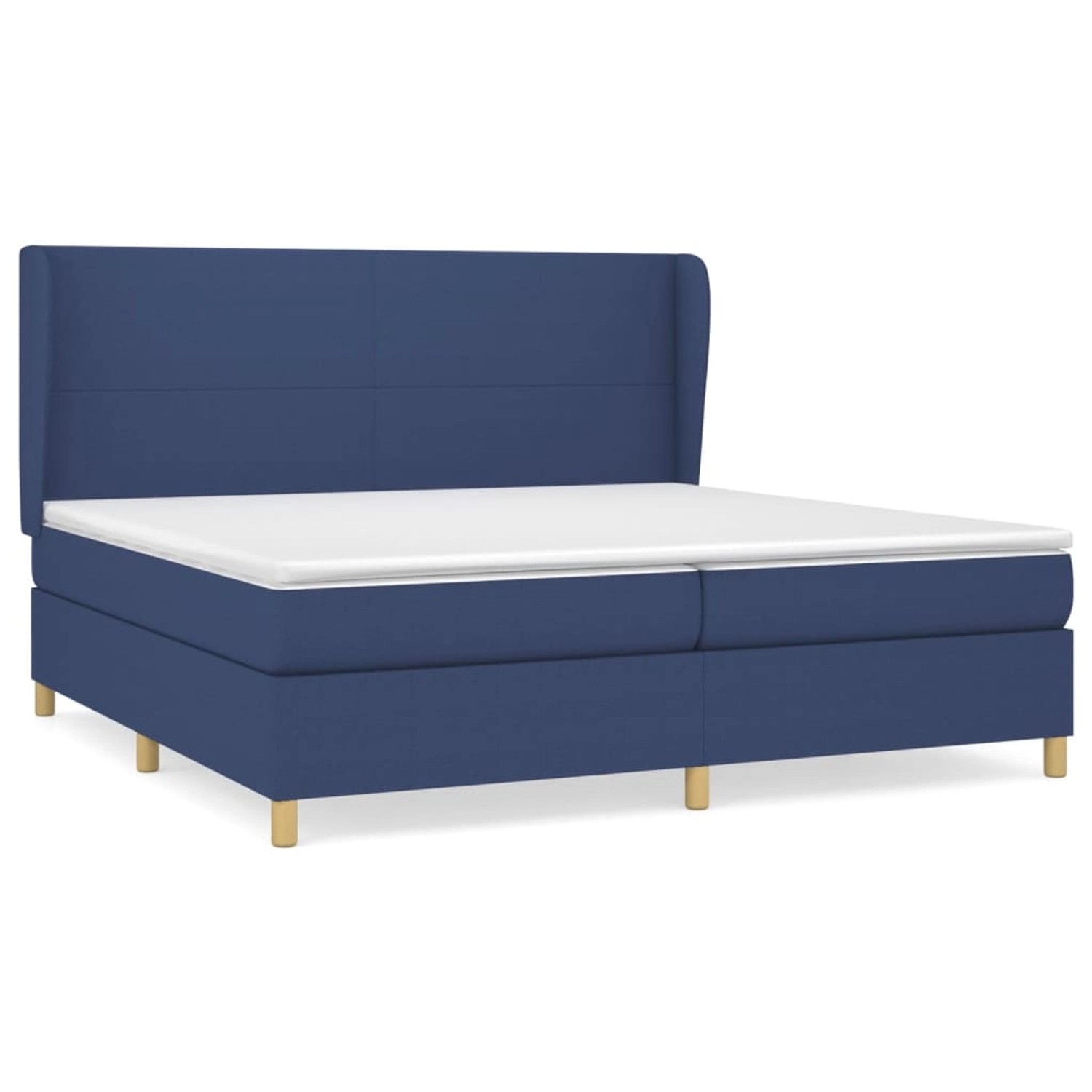 vidaXL Boxspringbett mit Matratze Blau 200x200 cm Stoff 3128395 günstig online kaufen
