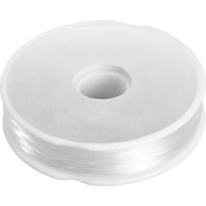 Rolle Dekoschnur, 100 m, aus transparentem Polyamid, ideal für Deko-Projekte.