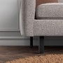 SOTECH Möbelfuß ZULU, 100mm, schwarz matt unter Sofa. Möbelbein aus Metall, höhenverstellbar.