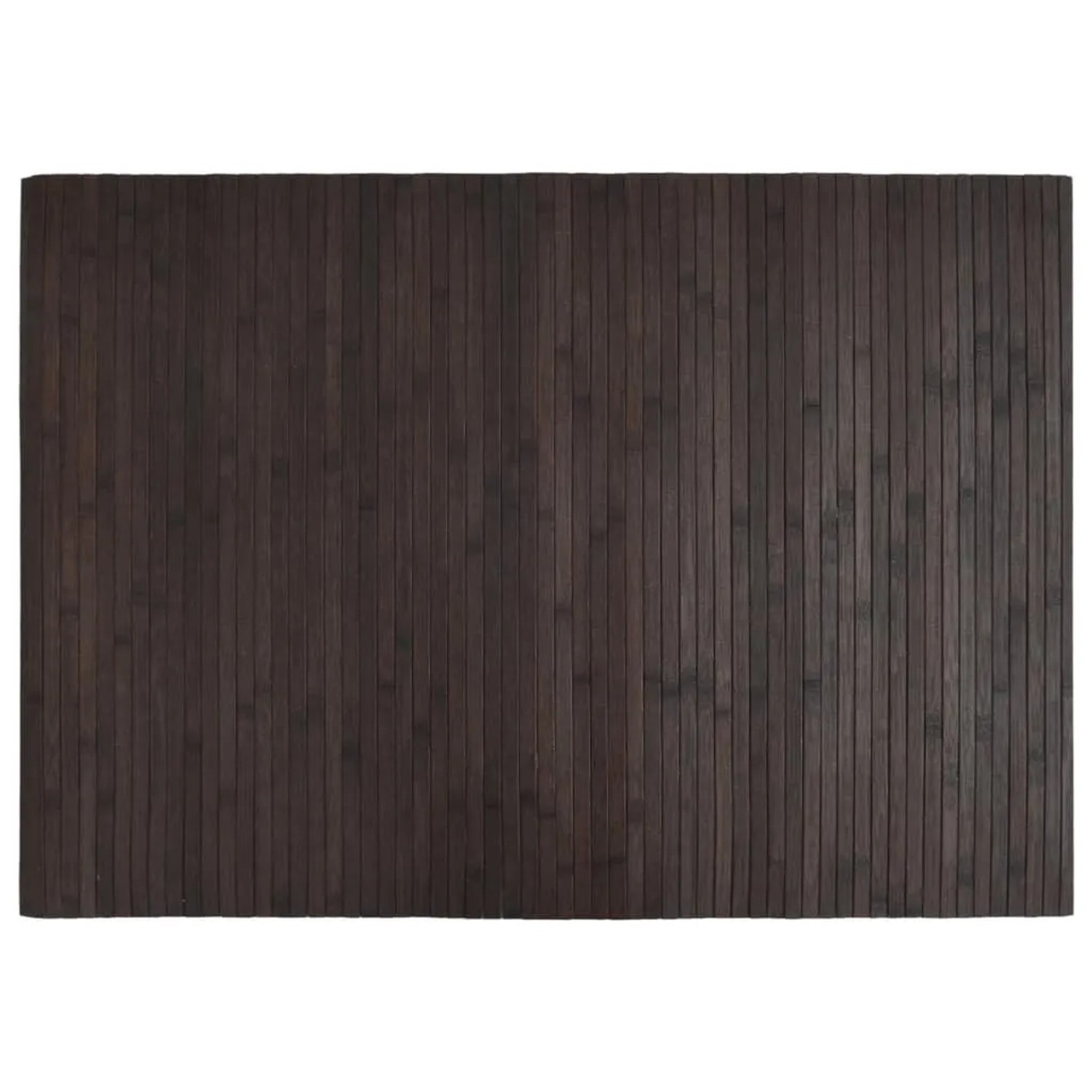 vidaXL Teppich Rechteckig Dunkelbraun 70x100 cm Bambus 376743