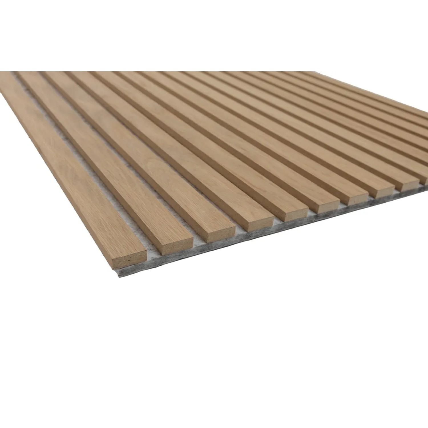 Akustikpaneel Eiche braun/grau, 60x120cm, 2er Set. Wandpaneel zur Schallverbesserung.