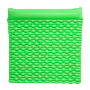 Grüne Bestway Luftmatratze XL Float'n Roll, 213x170 cm, mit Kopfkissen. Ideal für Wasser Lounge.