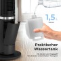 Befüllen des 1,5L Wassertanks vom Balter Turmventilator mit Luftbefeuchter für Kühlung.