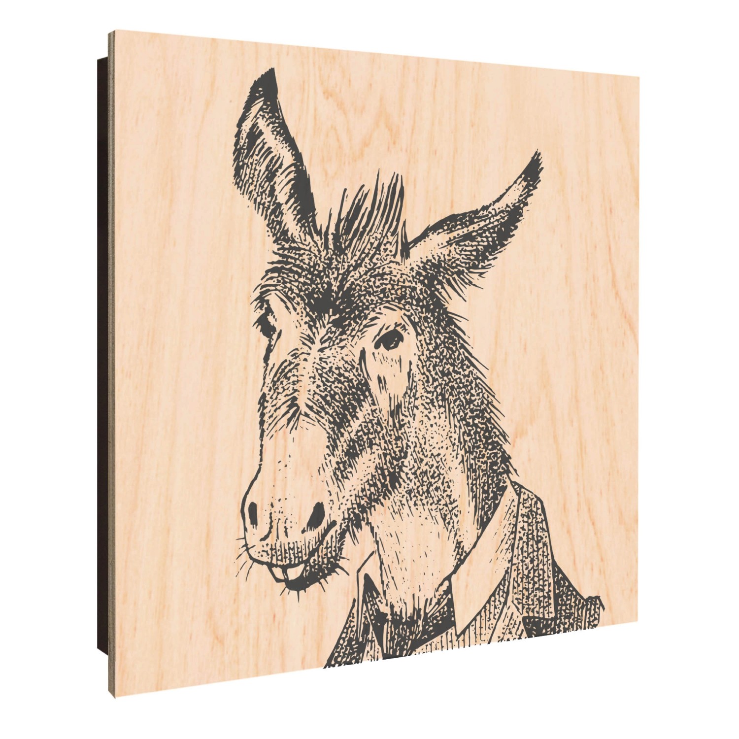 Banjado Großer Schlüsselkasten Holz 30x30cm Schwarz Scharnier Links 50 Hake günstig online kaufen