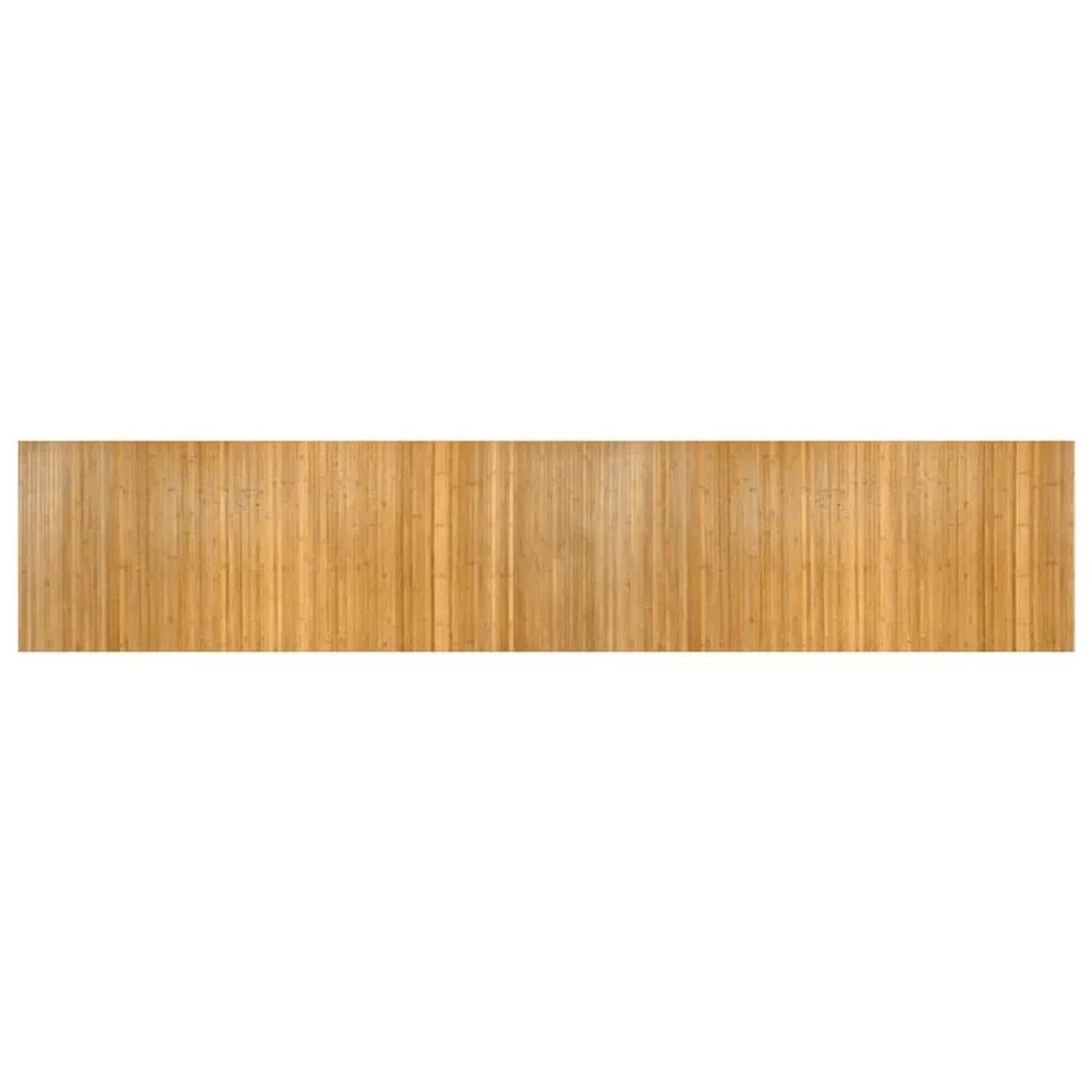 vidaXL Teppich Rechteckig Natur 80x400 cm Bambus 376787