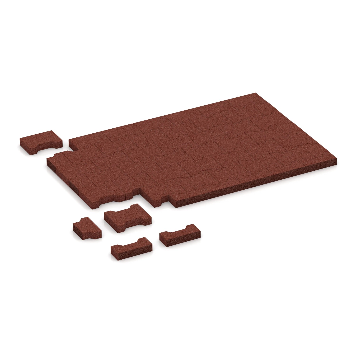 WARCO Pflasterstein Ziegelrot 200 x 165 x 43 mm  0,0278 m²
