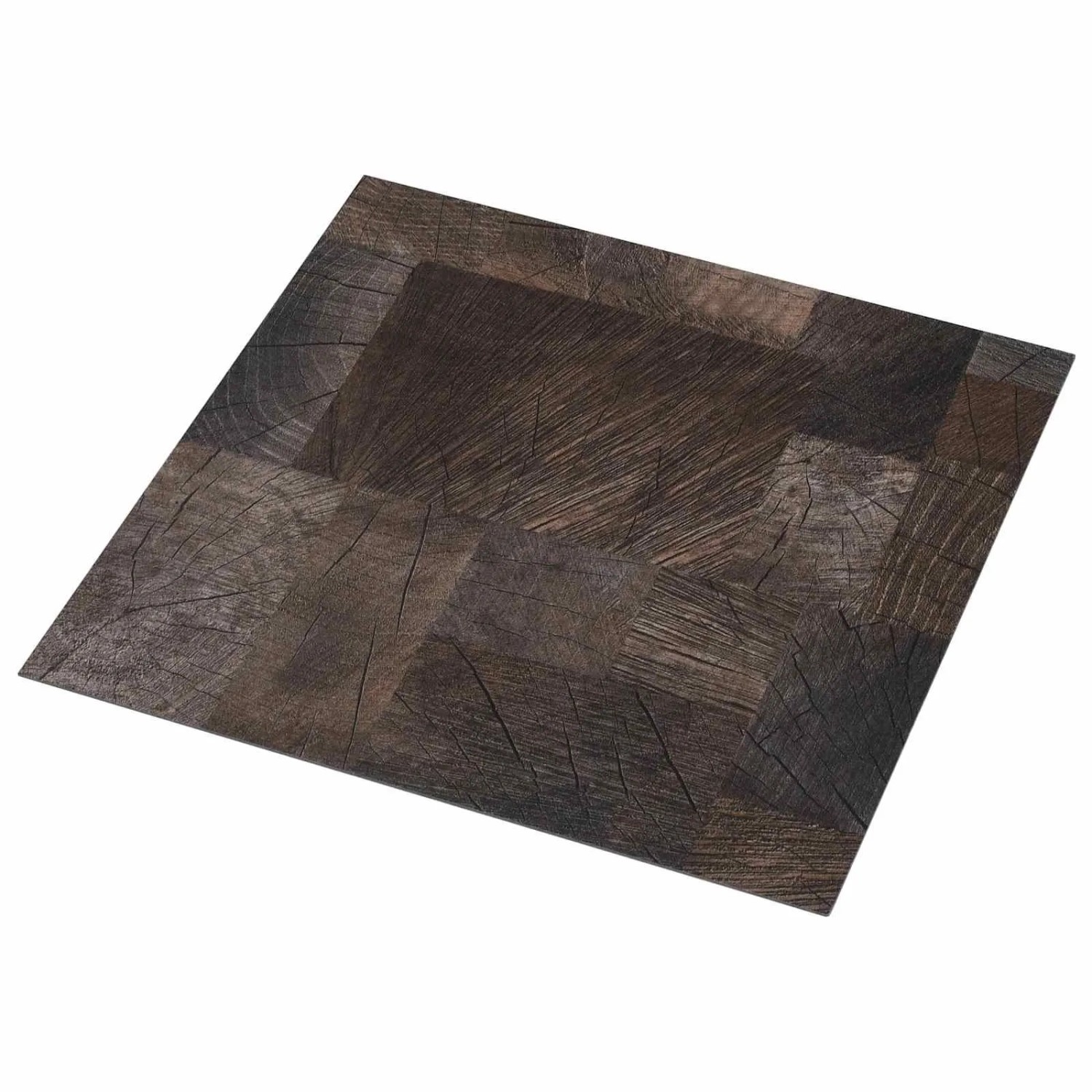 vidaXL Bodenplatten 55 Stk Braun 5,11 m² PVC 42046315