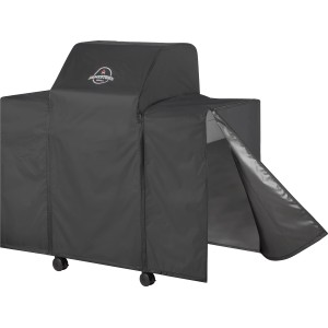 Schwarze Jamestown Grill-Abdeckhaube für 2-Brenner Gasgrill Knox mit/ohne Unterschrank.