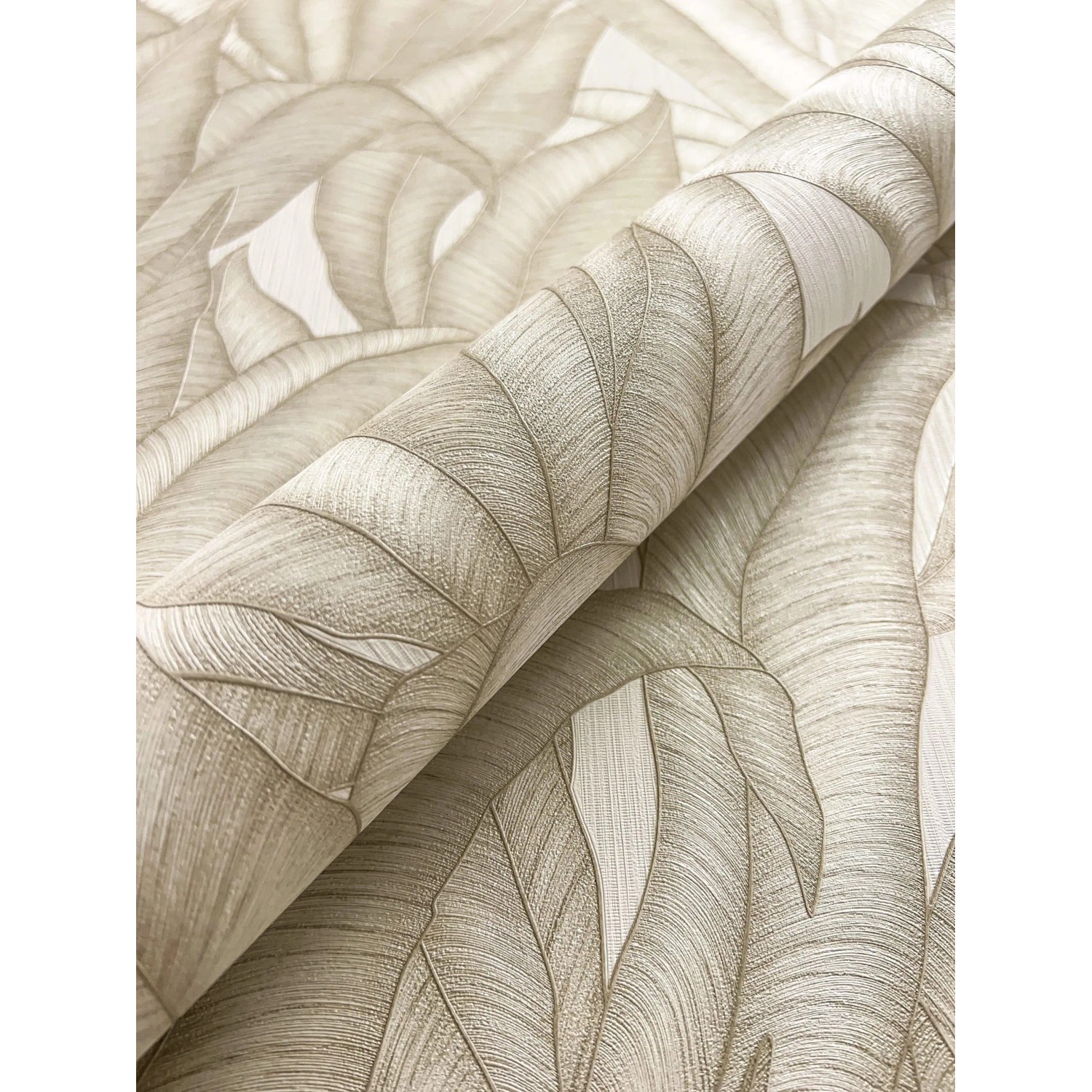 Newroom Vliestapete Zaida Creme Dschungel Modern FSC® günstig online kaufen