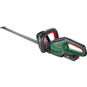 Bosch Akku-Heckenschere Universal Hedge Cut 18-55, grün/schwarz, mit Akku. Heckenschneider für Gartenarbeiten.