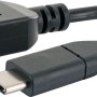 Schwaiger USB 3.1 Adapterkabel mit OTG-Funktion, USB-C auf USB-A, schwarz.