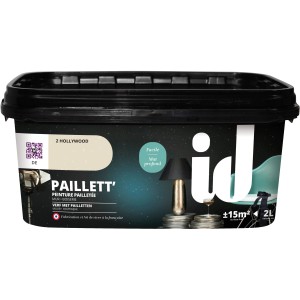 id Wandfarbe Paillett Hollywood 2l, Effektfarbe mit Glitzer für Innenräume.