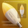 Govee E14 LED Lampe in Glühlampenform, 6500K, 450lm, 5W, 2er Set. Smarte, dimmbare Glühbirne für Akzentbeleuchtung.