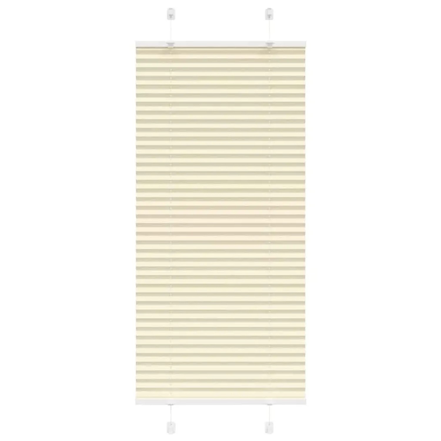 vidaXL Plissee Creme 60x100 cm Stoffbreite 59,4 cm Polyester 4015271