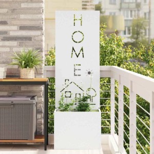 vidaXL Garten Sichtschutz-Leinwand Weiß 50 x 140 cm 876491