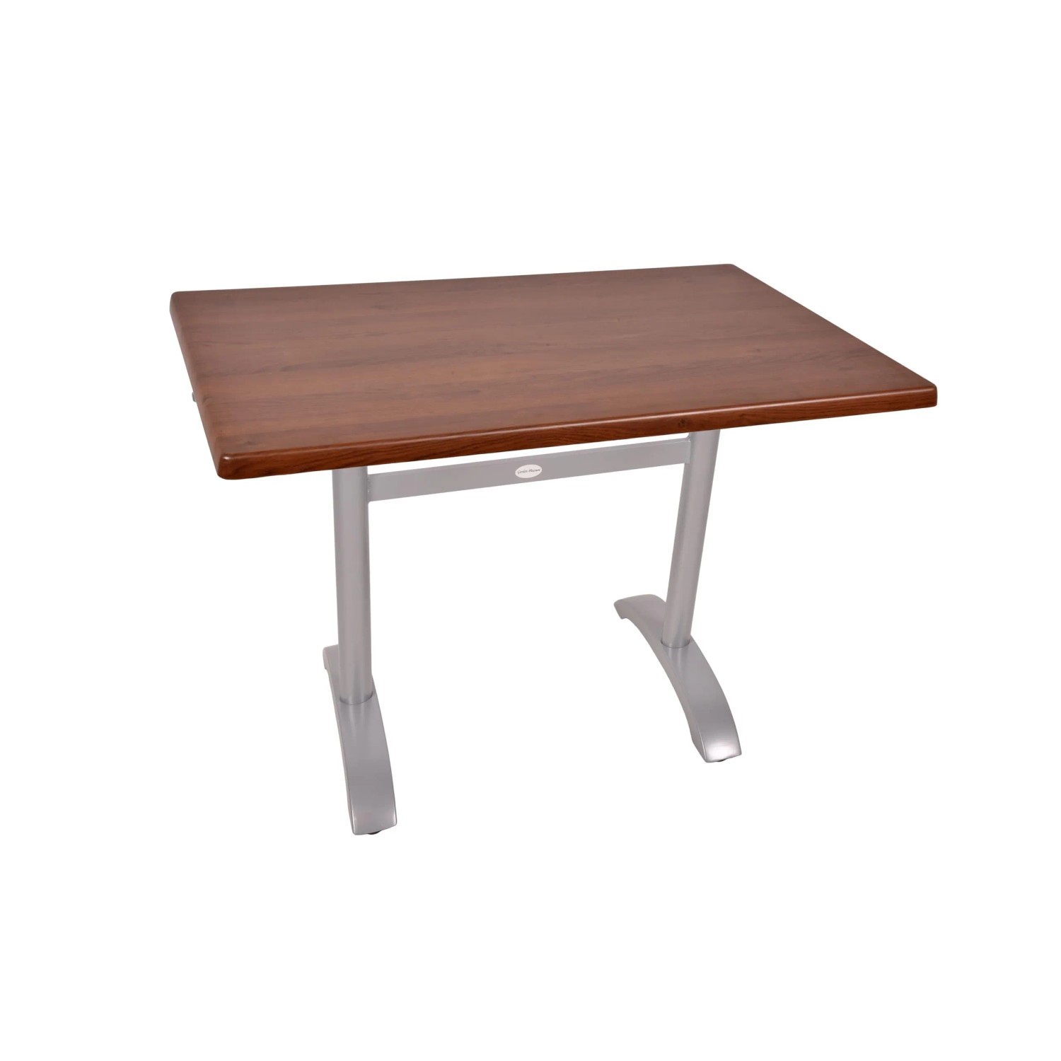 DELUKE Bistrotisch ACHE 110x70cm Rechteckig Gestell Anthrazit Dunkelbraun Holz Cafétisch Bartisch Gartentisch Outdoor-Esstisch