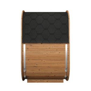 Weka Saunahaus Laadi 1 Thermoholz 28/42 mm mit Kompakt-Ofen 9 kW 400 V