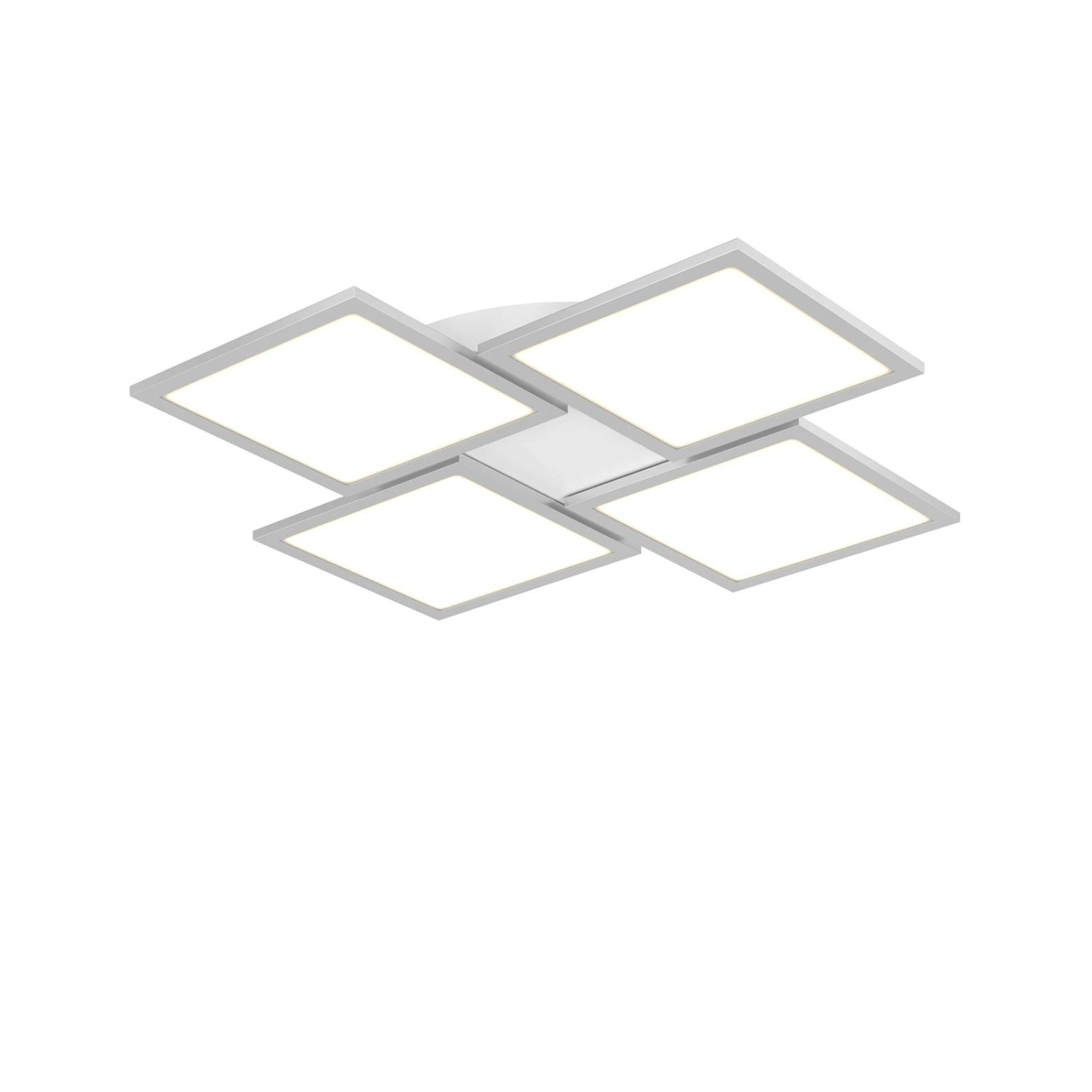 Lucande LED Deckenleuchte Ilira 9956033 Dimmbar mit Leselampe Modern in Alu günstig online kaufen