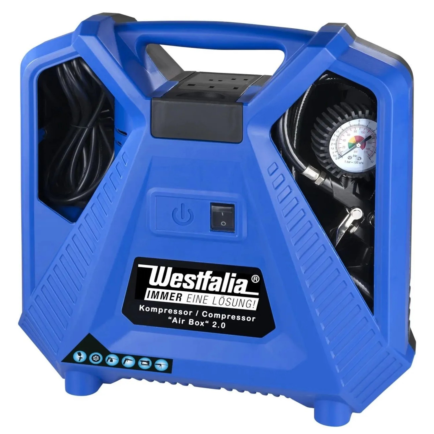 Westfalia Kompressor Air Box 1.100 Watt Blau Kunststoff