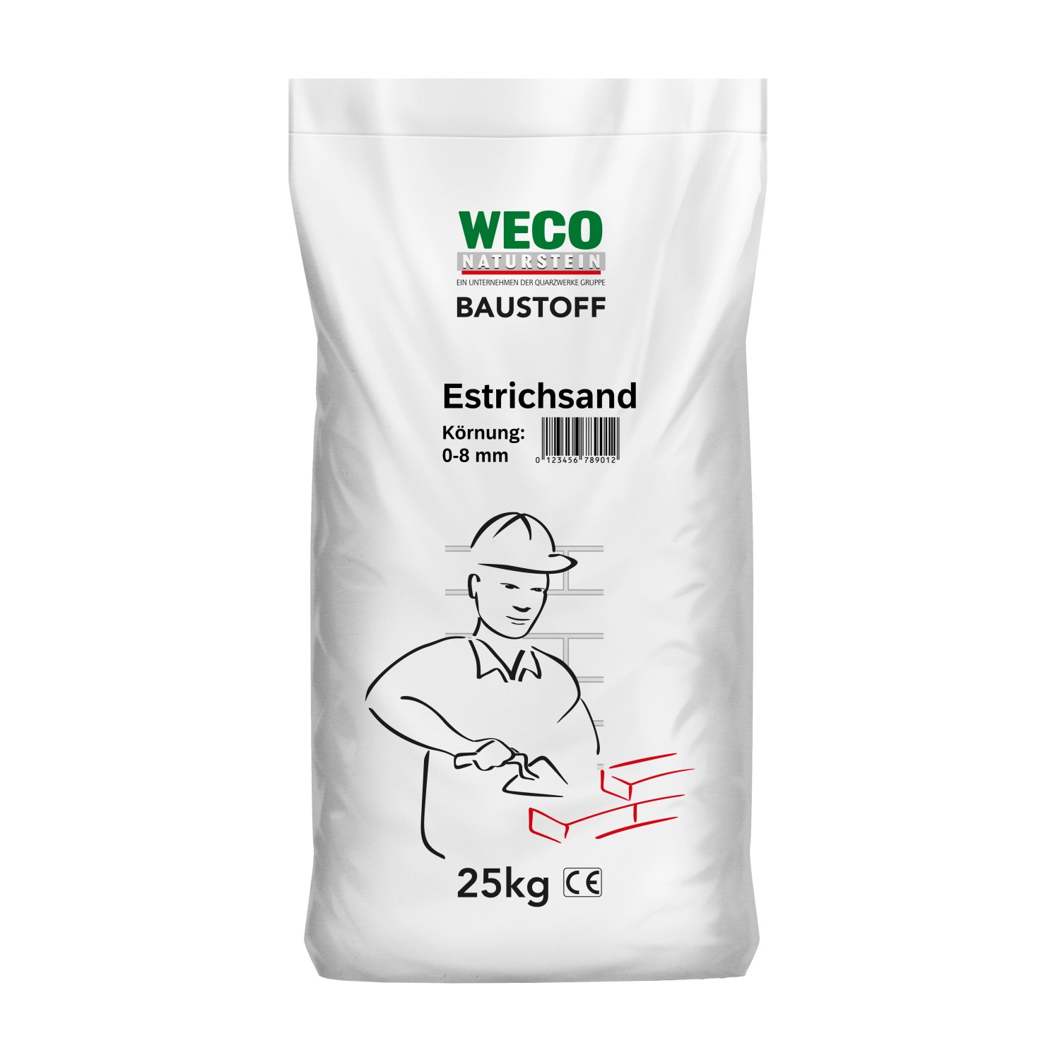 Estrichsand 0 mm - 8 mm Braun 25 kg