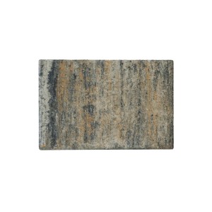 Diephaus Terrassenplatte Corso Mobil Muschelkalk, 30x20x3 cm, mit grauer, beiger und schwarzer Maserung.